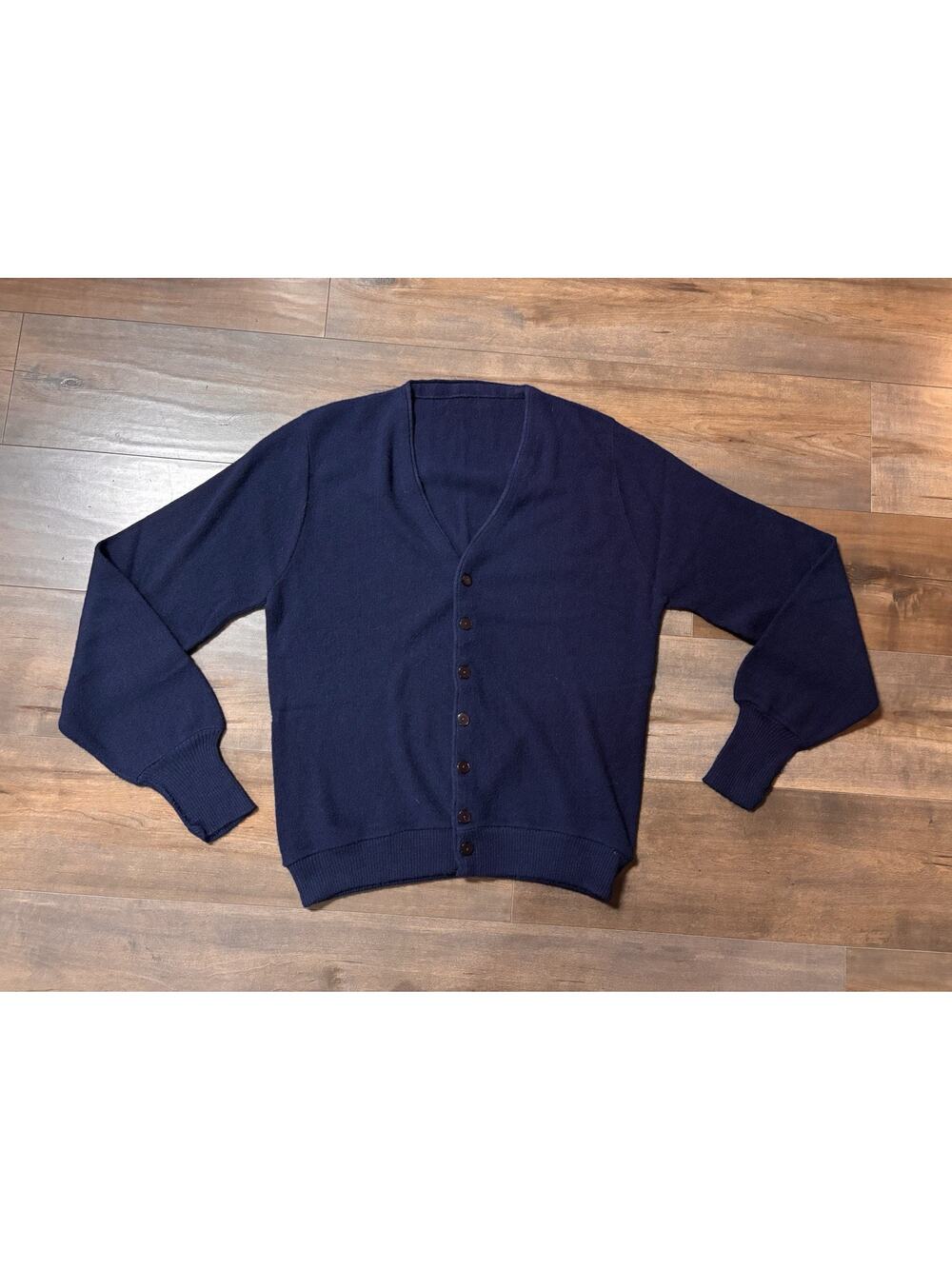 Vintage Union Made In USA 60s V-Neck Button-Up Cardigan